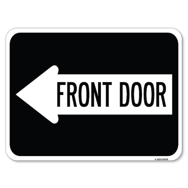Safety Sign, 18 in Height, Aluminum, 24 in Length, 24390